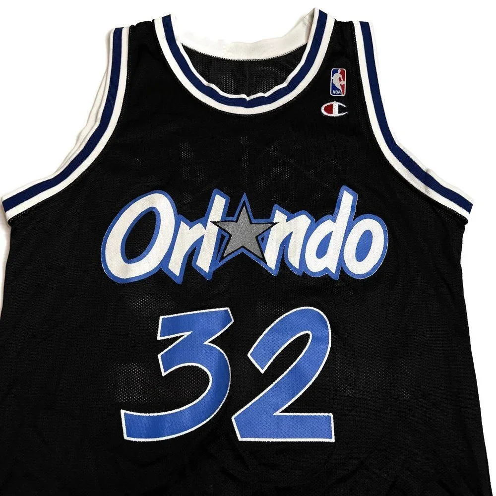 Champion Shaquille O’Neal‎ Orlando Magic Jersey Sz 40 Black Vintage 90s Shaq #32